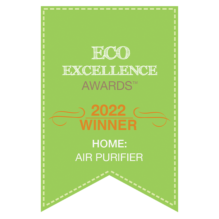Eco Excellence Awards 2022 winner logo - Briiv is awarded 'Most Innovative & Best Air Purifier'.