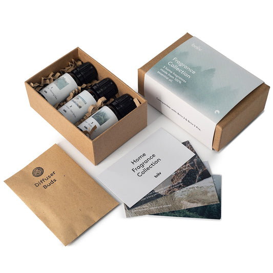 Briiv fragrances in the packaging.