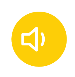 Audio icon for low noise output.