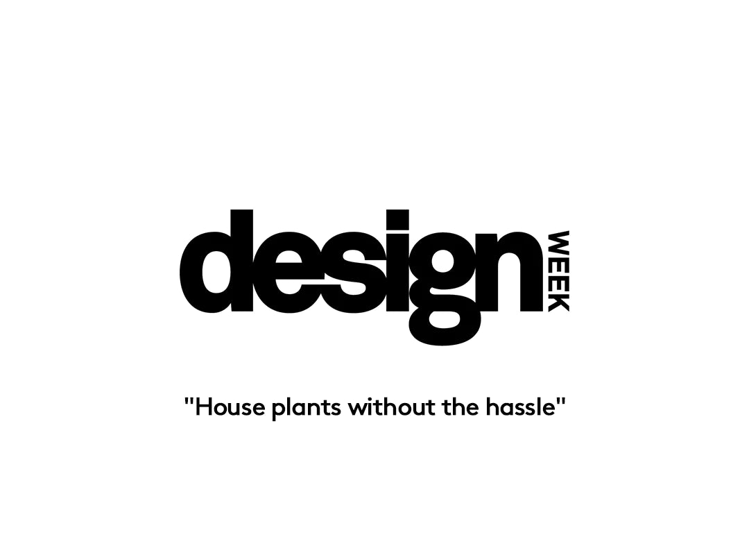 Design Week logo alongside quote from the publication: "House plants without the hassle".